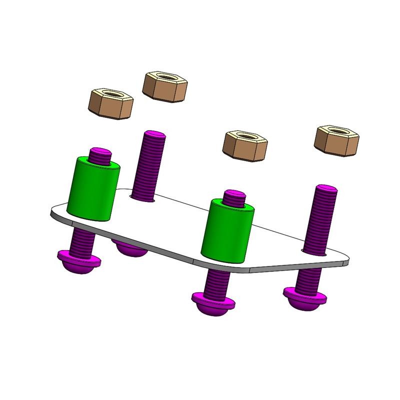 Support de plaque ras de roue Kawasaki Z750